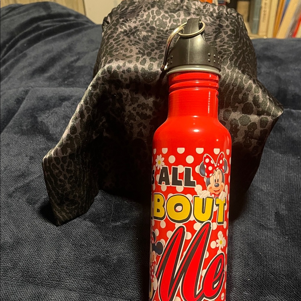 Disney Minnie Mouse Red and Yellow Water Bottle